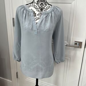 Max Studio 100% silk blouse Size Large NWOT